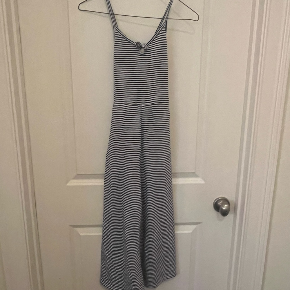 Striped Black and White Jumpsuit